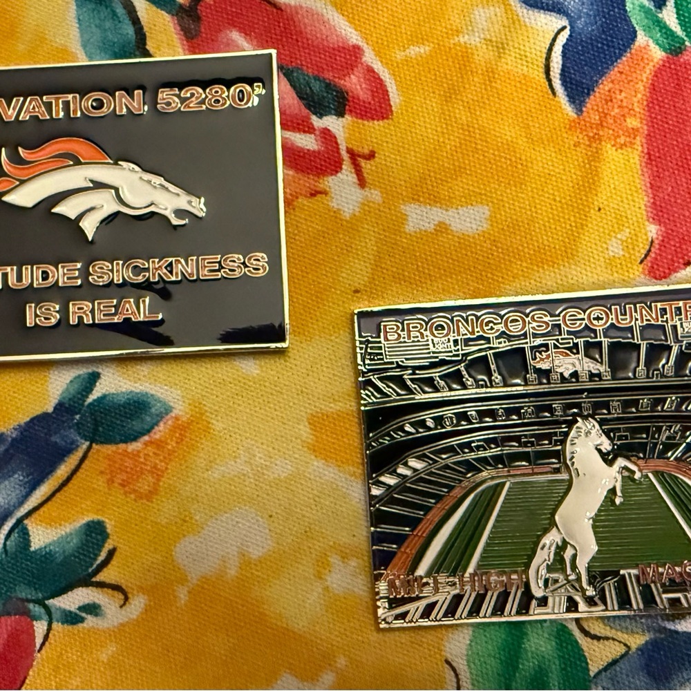 Denver Broncos Challenge Coin - Blue and Orange